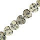Natural stone bead Heart 10mm Greige